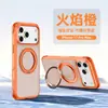 Aplicável ao iPhone 18 Pro Max Capa de Celular Colorblock com Airbag e Toque de Pele Suporte Magnético Rotativo Cobertura de Proteção contra Queda