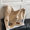 Bolso de Lona para Mujer de Gran Capacidad 2024 Nuevo Verano Simple Versátil Bolso de Hombro Cruzado Tipo Cubo para Viajero
