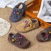 Zapatos Birkenstock de Borlas para Niñas Otoño 2025 Nuevos Zapatos Infantiles Estilo Coreano Retro con Perlas Zapatos Casuales para Niñas