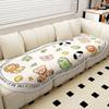 Cojín de Seda de Hielo con Forma de Dibujo Animado Lavable Verano Silicona Base Antideslizante Cojín para Sofá Cojín para Silla de Sofá Cabigala