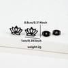 Pendientes Mini Sencillos de Acero Inoxidable Únicos y Elegantes para Mujer, Modernos Accesorios para Orejas de Papel Origami Plegado Transfronterizo, Ciervo de Navidad