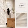 Cortina fina estética estilo song, permeável à luz mas não às pessoas, para varanda de sala de estar, novo estilo 2026, linho semi-opaco para janela