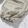 Calça Cargo Cargo Japonesa Retro de Bolso Grande para o Outono de 2026, Barra Ajustada, Perna Larga, Solta, Reta, Casual Americano, Calça com Borda Crua