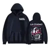 Moletom de Merchandising Alleh & Yorghaki La Ciudad World Tour 2025 para Homens e Mulheres Harajuku