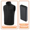 Chaleco térmico personalizado para hombre de cuello alto transfronterizo, chaleco de algodón, chaleco calefactor eléctrico, abrigo de algodón con calefacción inteligente de temperatura constante