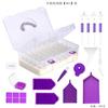 Ferramenta de pintura de diamante Armazenamento portátil Caso Ponto rápido Broca Caneta terno 5 cm Garrafa redonda Armazenamento de plástico brilhante Caixa