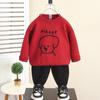 6679 Suéter Masculino Outono/Inverno 2026 Novo Top Engrossado Roupa de Inverno Infantil Tricô Masculino