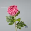 Crisântemo Artificial Multicamadas Ramo Único para Arranjo de Flores de Entrada de Hotel Decoração Suave Paisagismo para Fotos Fotografia
