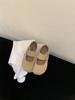 Zapatos Planos para Mujer Zapatos de Boca Baja para Mujer Otoño 2025 Nuevos Zapatos Mary Jane de Suela Blanda Zapatos Pequeños de Cuero Negros con Velcro