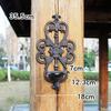 Estilo Europeo Pastoral Hierro Fundido Arco Hueco Colgante de Pared Portavelas Portavelas Vintage Nostálgico Decoraciones Patio Hogar Colgante