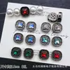 Nueva Caja Mágica Cuadrada de Diamantes Multicolor Espaciadores para Cubos de Azúcar de Ocho Agujeros Cuentas para Pulsera DIY Cadena Accesorios de Joyería