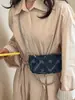 Moda Informal Elegante Transfronteriza Primavera 2026 Degradado Estrella Cadena de Mezclilla Bolso Cruzado al Hombro Pequeño Cuadrado para Mujer