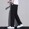 Pantalones Casuales Delgados de Seda de Hielo para Hombre Secado Rápido Estilo Coreano Pierna Recta Holgados Deportivos Secado Rápido Pantalones Casuales para Hombre para Verano