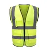 Chaleco Reflectante Transpirable de Verano, Ropa Fluorescente para Obras de Construcción, Sanidad de Tráfico, Escuelas de Manejo, Supermercados, Personalizable con Impresión de Logo