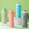 Copo de Água Dobrável de Silicone, Garrafa de Água Macia para Corrida, Mini Copo Macio Compactável Portátil para Esportes ao Ar Livre e Viagem