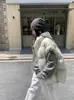 Chaleco de plumón oversized estilo coreano color caramelo para mujer, nuevo modelo 2026, corte holgado, cuello alto, engrosado, versátil, chaleco de plumón de pato blanco al 90%