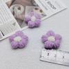 Flor de Pompon Linda 2.5cm Colgante de Bolsa Flor Corazón de Chica de Té con Leche Accesorios para Ropa Bufanda