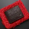 Nueva cartera para hombre con cremallera, monedero para hombre, cartera de moda juvenil a cuadros horizontal de cuero suave, gran capacidad, múltiples ranuras para tarjetas