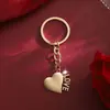 Xiyin Temu Aliexpress Amazon Joyería Más Vendida Llavero Simple Colgante Corazón de Amor Accesorios
