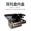 Nuevo estuche portátil de aleación de aluminio para cosméticos, caja de herramientas para tatuajes, bordados, belleza, manicura, caja de almacenamiento plegable con doble apertura, disponible al por mayor.