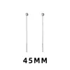 Pendientes de Cuentas Elegantes y de Moda con Forma de Frijol, Adecuados para Usar en Capas, No Necesitan Quitarse, Estilo de Viajero Diario, Pendientes Sencillos, Cadena de Oreja Larga con Borla