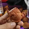 Caja de boj Tallada Cesta de Pesca Mango Olla, La Riqueza Viene de Todas Partes, Navegación Fluida, Artesanías de Madera Maciza, Accesorios para Mascotas de Té, Juguetes para el Hogar