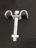 Abrazadera Redonda de Presión para Montaje de 50 Tapones Redondos Galvanizados en Caliente, Componente de Fijación para Placa de Rejilla de Fibra de Vidrio