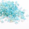 Cuentas de Cacahuete Acrílicas Escarchadas Degradadas de 4x6 mm con Cuentas de Arroz con Purpurina para Cadena de Teléfono Móvil DIY, Cadena, Collar, Colgante de Joyería