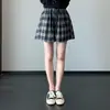 Shorts Xadrez~Super Emagrecedor Elástico Cintura Alta Reto Perna Larga para Mulheres, Tamanho 26, Novo para o Verão H062209