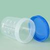 En stock mayoreo vaso medidor de plástico de 120 ml con tapa vaso medidor de onzas engrosado vaso medidor para cebo vaso medidor pp vaso medidor de laboratorio