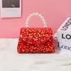 Bolsa Pequeña Roja de Año Nuevo Celebridad de Internet Bolso Cruzado de Princesa Pequeño Fragante Moda Estilo Extranjero Bolsa Linda de Niña Venta al por Mayor