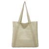 Verano Nuevo Bolso Calado Bolso de Punto Simple Diseño Nicho Japonés y Coreano para Mujer Bolso de Hombro de Gran Capacidad Bolso de Mano