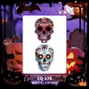 Pegatinas de tatuaje de Halloween con múltiples diseños al por mayor: calabaza, fantasma, araña, calavera, varias cicatrices sangrientas, heridas falsas