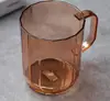 Vaso para enjuague bucal de mascota, vaso transparente de lujo ligero para enjuague bucal, vaso para lavar, vaso para cepillarse los dientes en el baño, vaso dental para uso en el hogar y dormitorio
