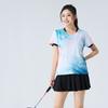 [Loja Oficial da Fábrica FeelTime] Novo Traje de Badminton Respirável de Secagem Rápida para Homens e Mulheres, Traje de Treino, Blusa de Manga Curta