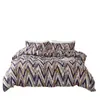 Conjunto de tres piezas geométrico estilo nórdico para comercio exterior transfronterizo, sábanas ajustadas y ropa de cama hipoalergénicas para todas las estaciones, fabricante