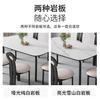 Mesa de Jantar e Cadeiras em Madeira Maciça Estilo Meio do Século, Mesa Oval Creme Moderna Minimalista Francesa, Mesa de Jantar para Casa para Apartamento Pequeno