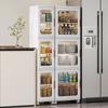 Gabinete de Almacenamiento de Plástico para Espacios Reducidos Cocina Baño Gabinete de Almacenamiento Multicapa Estante de Almacenamiento para Dormitorio Sala de Estar Caja de Almacenamiento para Tenis Zapatero