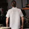 Ropa de trabajo de chef para hombre, de manga corta, fina, de verano, transpirable, a la moda, para mujer, para catering, cocina, restaurante, ropa de chef a la moda.