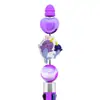 Decoração de Caneta com Contas da Série Vida Marinha de Novo Produto Transfronteiriço Contas Soltas Feitas à Mão Cola de PVC Contas Queimadas Acessórios de Caneta DIY