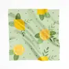 Lenço de Seda com Impressão Digital Dupla Face Personalizado Novo Padrão de Frutas Lenço de Seda Feminino Logotipo Personalizado Imagem Texto