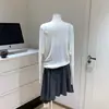 Manga Murciélago Cuello Capa Primavera Ligero Tejido Simple Manga Larga Cárdigan Fábrica de Origen Algodón Con Etiqueta Estilo con Correa en el Hombro