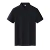 Camisa Polo para Hombre de Manga Corta Unisex Primavera/Verano Delgada Elástica Transpirable Cuello Camisero de Algodón Estilo Grupo de Negocios