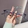 Nuevas Gafas de Moda Versátiles Estilo Coreano con Degradado para el Trabajo Anti-Luz Azul Sin Receta Se Pueden Equipar con Monturas Ultraligeras