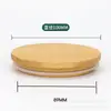 Tapas de bambú personalizadas para tazas, tapas de bambú para botellas de vidrio de aromaterapia, tapas para frascos sellados, tapas de madera para recipientes de té, tapas redondas de madera