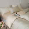 Conjunto de Cama Quatro Peças Bicolor de Algodão de Fio Longo 100S de Xinjiang com Lençol de Elástico, Conjunto Quatro Peças de Algodão Puro 100S