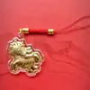 Pingente de Pônei Dourado, Ouro Puro 999, Chaveiro de Carro, Brinde Promocional para Lojas, Brinde de Geração de Leads para Lojas 4S de Carros
