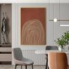 Pintura Colgante Abstracta Creativa Elegante para Sala de Estar Líneas Abstractas Geométricas de Piso a Techo Pintura Decorativa para Entrada Una Enorme