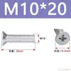 Tornillos de Cabeza Avellanada de Cruz Acero al Carbono Galvanizado Tornillos de Cabeza Plana M3M4M5M6 Fijaciones Multiespecificación Venta al por mayor en stock