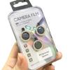 Película Protectora para Lente Ojo de Águila Incrustada con Diamantes en Color Borgoña Diamante Adecuada para Protección Metálica de Vidrio de Cámara de Teléfono Móvil Apple 18Promax